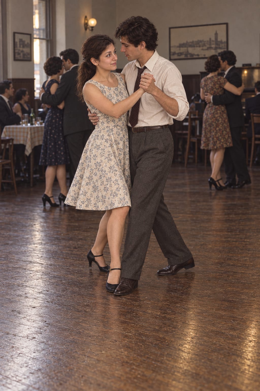 Elvira y Antonio bailan en el Club Atenas, 1968.